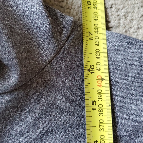 Adidas Women's Grey Turtle Neck Sweatshirt Long Sleeves With Zipper Size S - Picture 8 of 11